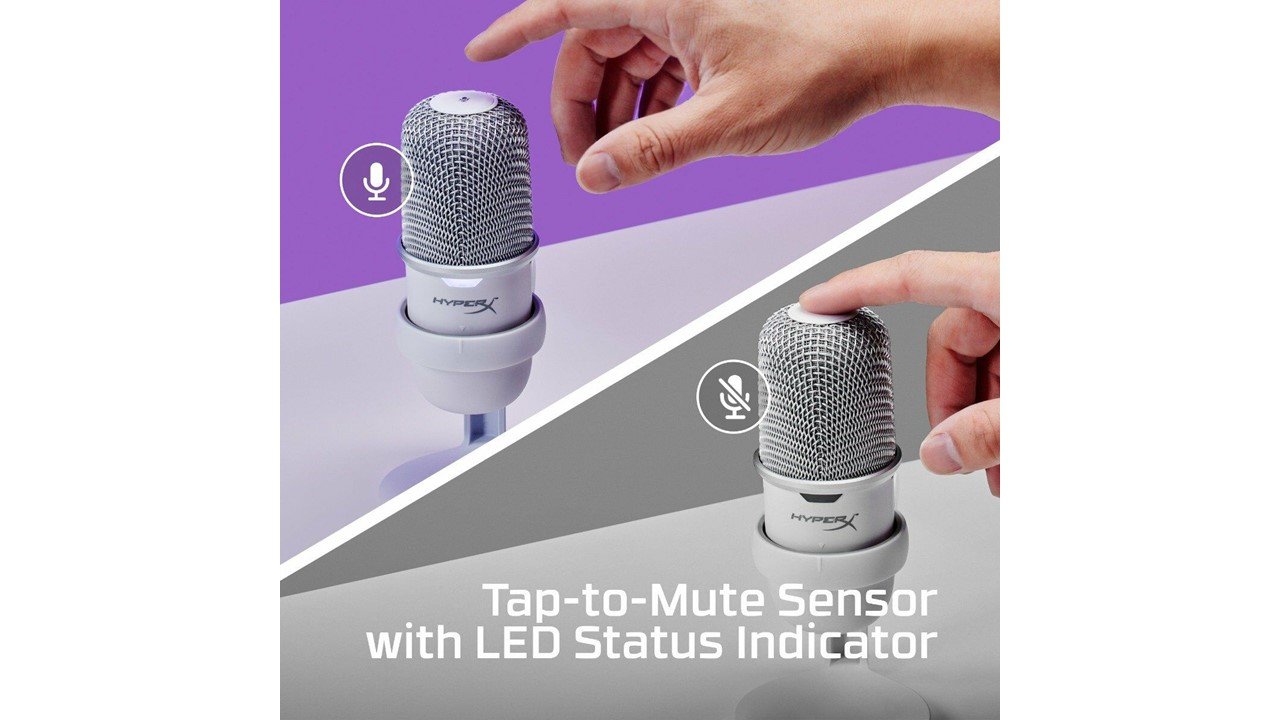 HyperX SoloCast - USB Microphone (White)